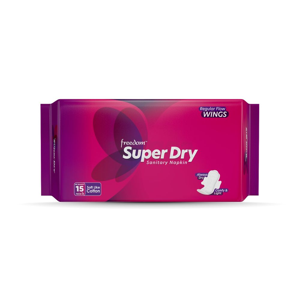 FREEDOM SUPER DRY SANITARY NAPKIN 15 PAD